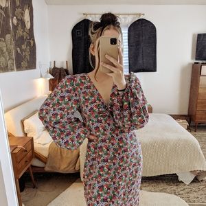 Topshop Floral Midi Dress - NWT